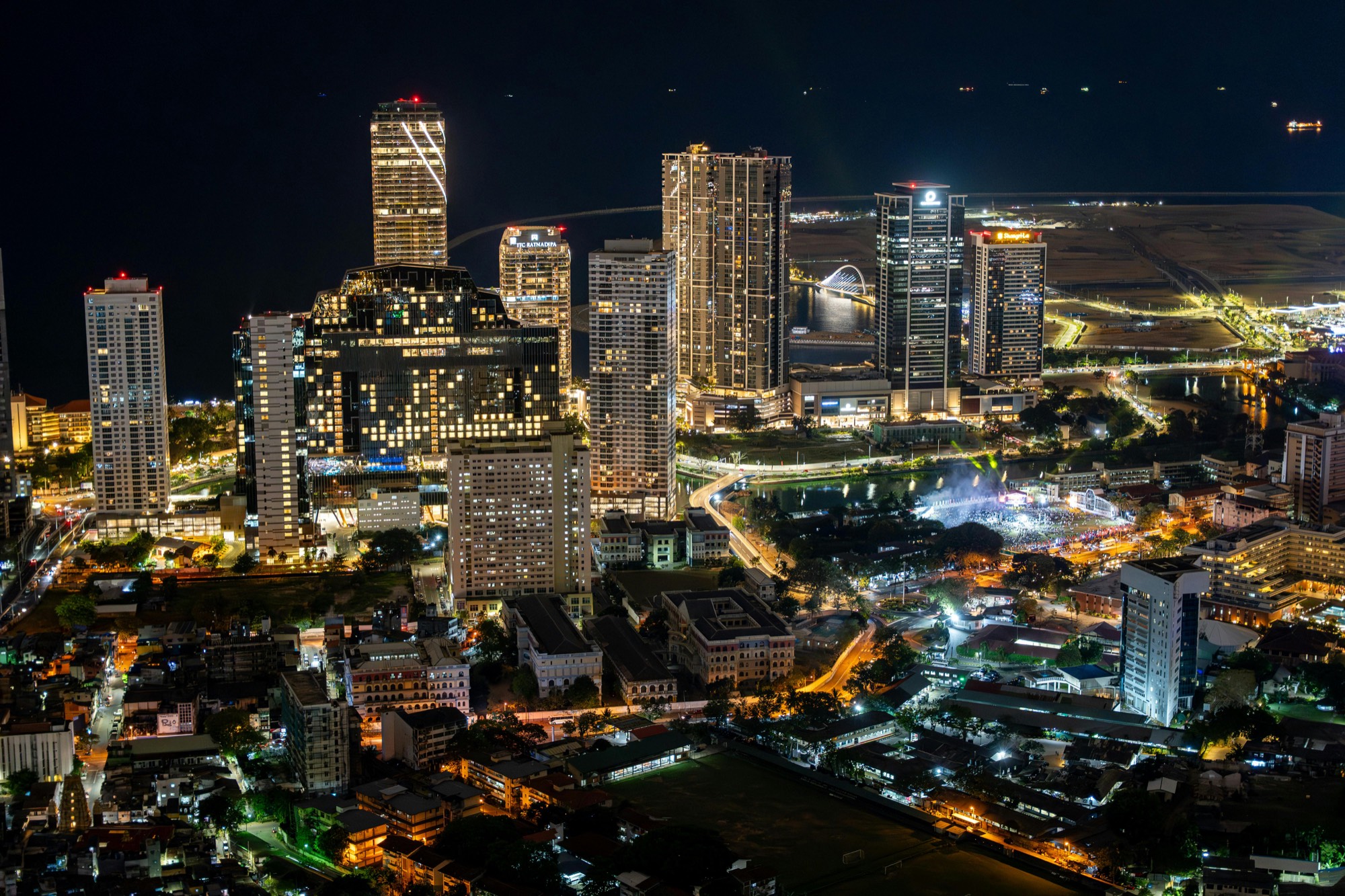 Colombo skyline at night — Sri Lanka Rotary Institute 2026 host city